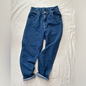 Blue High-Waisted Jeans Zara